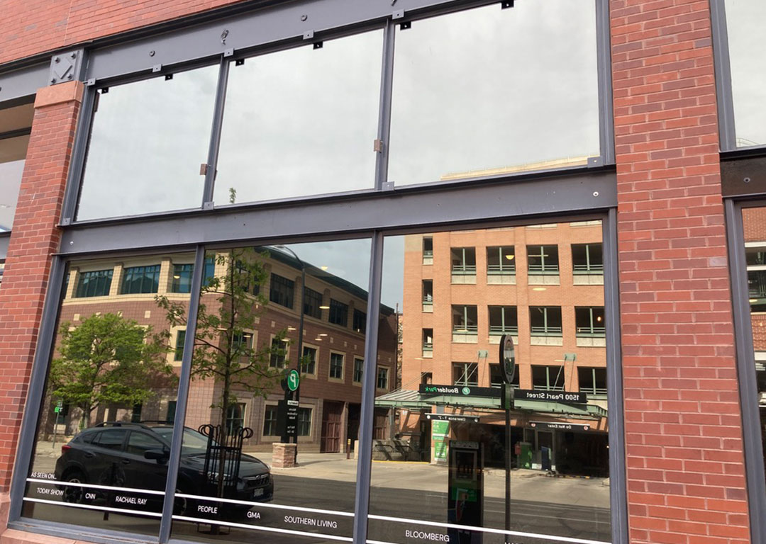 SG Window Tint project portfolio displaying expert tint work on commercial glass.